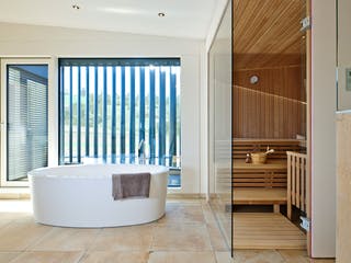 Fertighaus Bullinger - Kundenhaus von Bau-Fritz Schlüsselfertig ab 1240000€, Pultdachhaus Innenansicht 5