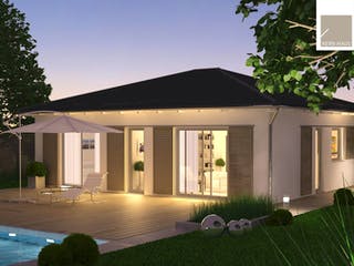 Massivhaus Bungalow Easy von Kern-Haus Schlüsselfertig ab 266900€, Bungalow Außenansicht 3