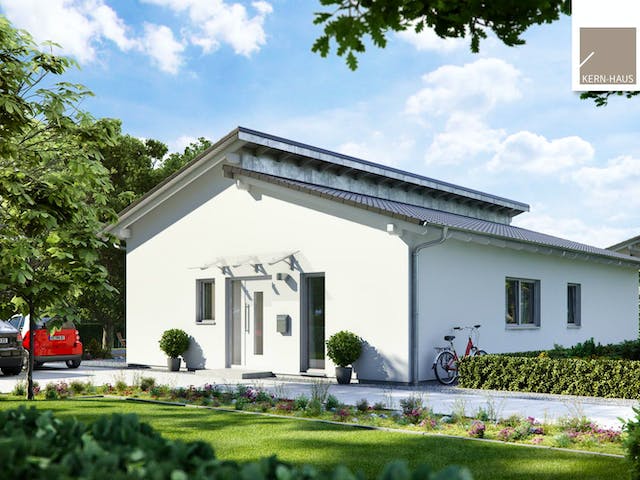 Massivhaus Bungalow Vita Pult von Kern-Haus Schlüsselfertig ab 449900€, Bungalow Außenansicht 2