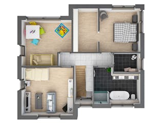 Massivhaus Bauhaus 165 von Bauwerk Chemnitz Immobilien Schlüsselfertig ab 625000€, Cubushaus Grundriss 2
