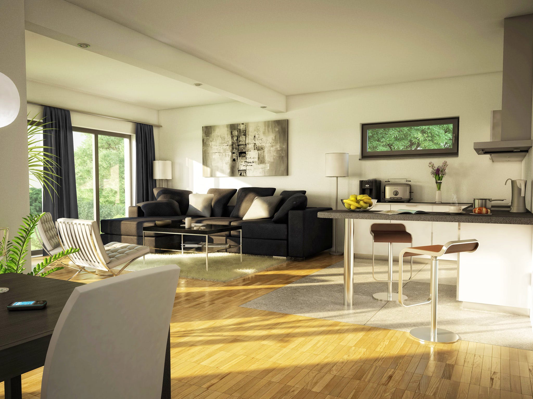 Fertighaus AMBIENCE 111 V2 von Bien-Zenker Schlüsselfertig ab 275726€, Bungalow Innenansicht 1