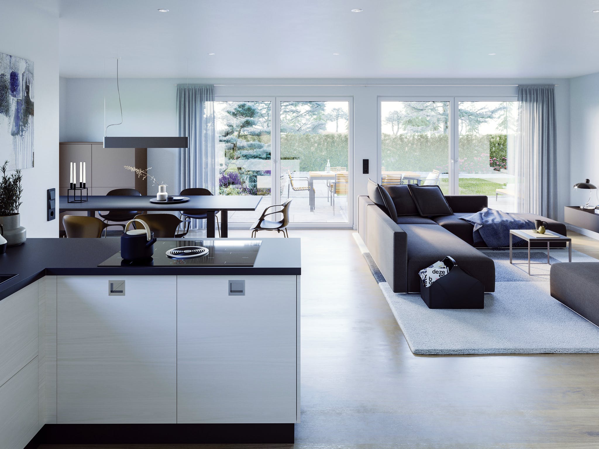Fertighaus AMBIENCE 77 V2 von Bien-Zenker Schlüsselfertig ab 222548€, Bungalow Innenansicht 1