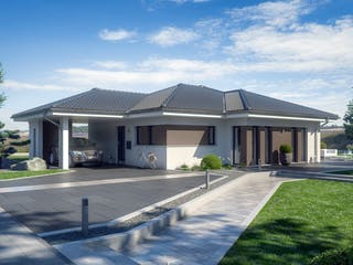 Fertighaus AMBIENCE 88 V3 von Bien-Zenker Schlüsselfertig ab 331697€, Bungalow Außenansicht 1
