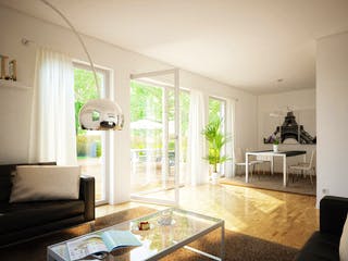 Fertighaus EVOLUTION 124 V5 von Bien-Zenker Schlüsselfertig ab 387162€, Cubushaus Innenansicht 1