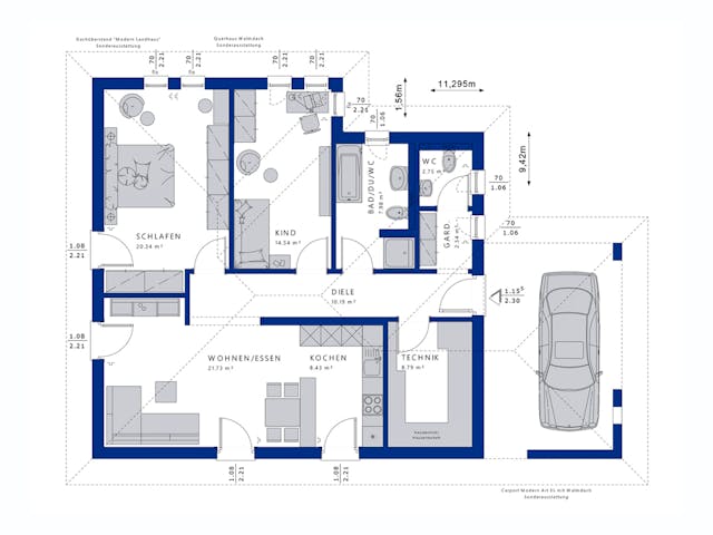 Fertighaus AMBIENCE 88 V3 von Bien-Zenker Schlüsselfertig ab 295069€, Bungalow Grundriss 1 Fertighaus AMBIENCE 88 V3 von Bien-Zenker Schlüsselfertig ab 295069€, Bungalow Grundriss 1