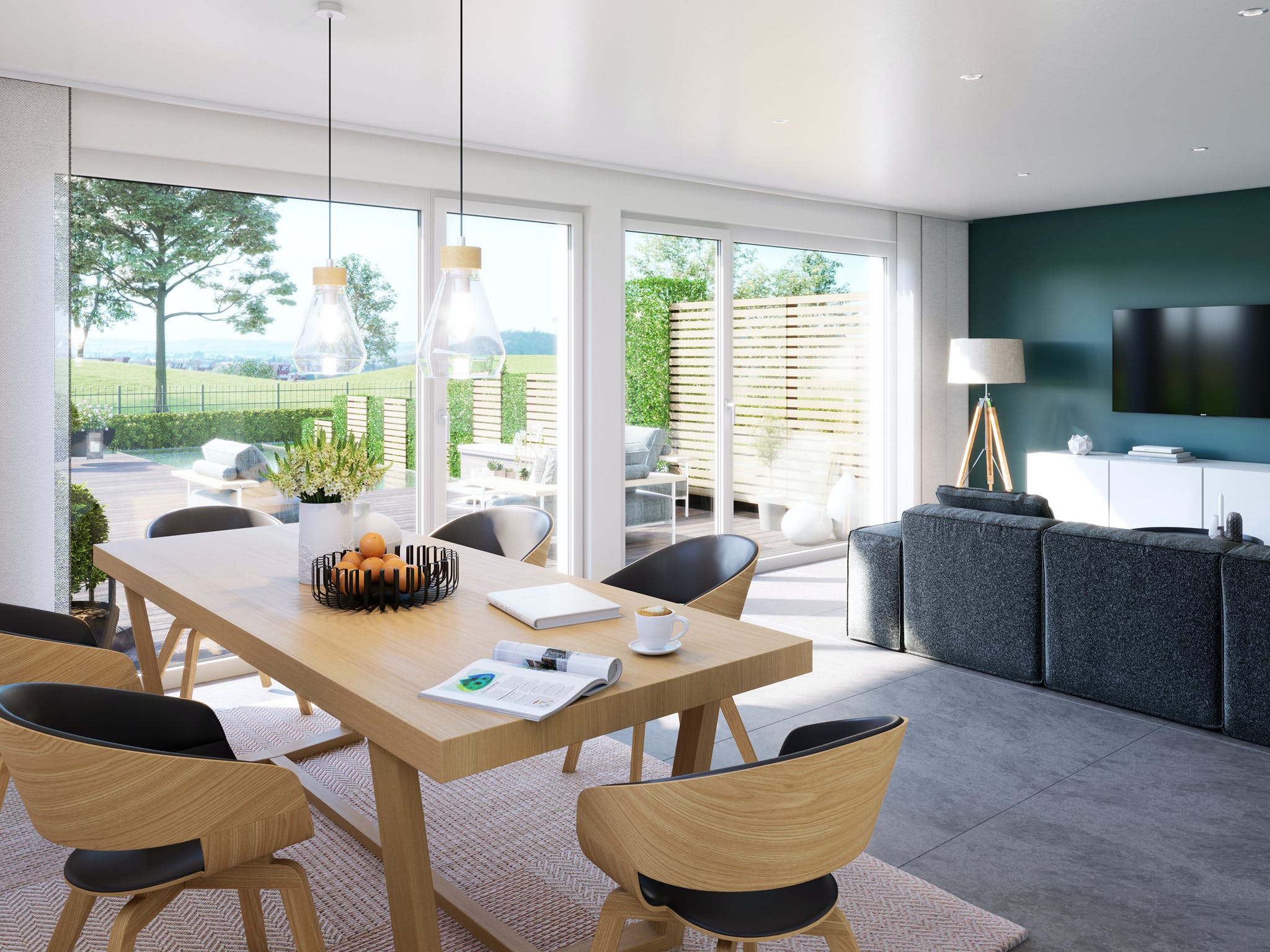 Fertighaus CELEBRATION 122 V2 L von Bien-Zenker Schlüsselfertig ab 268383€, Satteldach-Klassiker Innenansicht 1