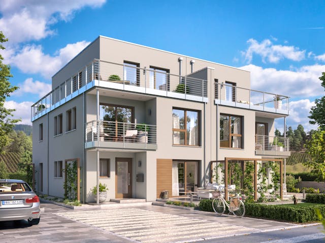 Fertighaus CELEBRATION 139 V7 XL von Bien-Zenker Schlüsselfertig ab 498124€, Cubushaus Außenansicht 1 Fertighaus CELEBRATION 139 V7 XL von Bien-Zenker Schlüsselfertig ab 498124€, Cubushaus Außenansicht 1