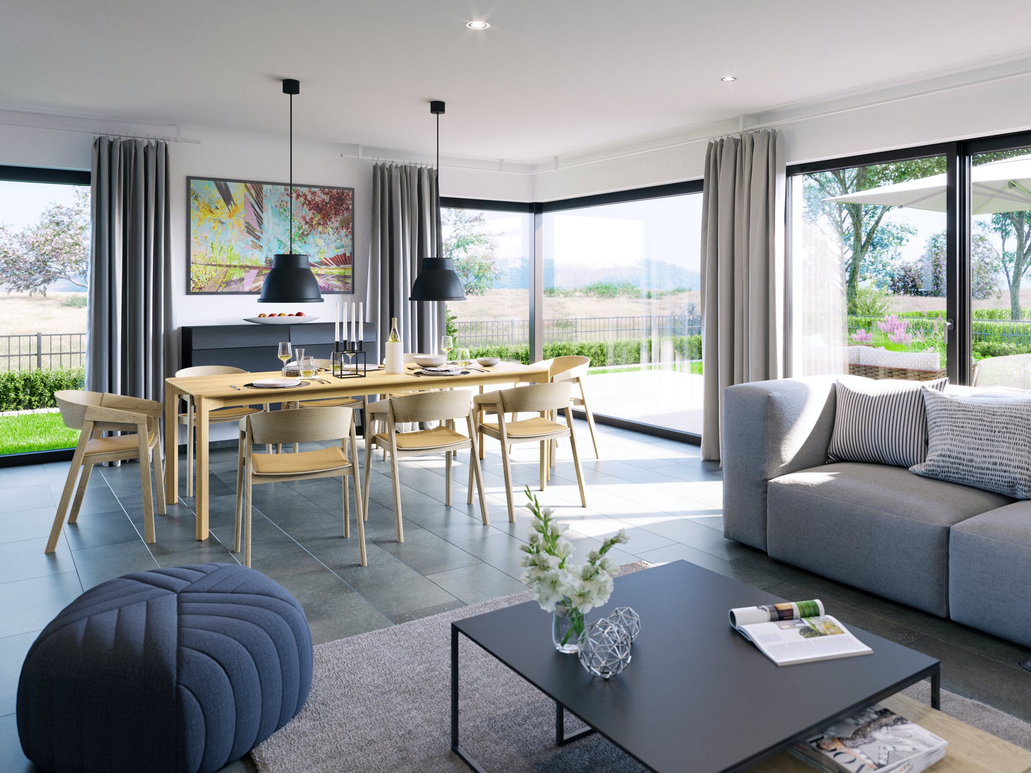 Fertighaus CELEBRATION 139 V7 XL von Bien-Zenker Schlüsselfertig ab 432757€, Cubushaus Innenansicht 1