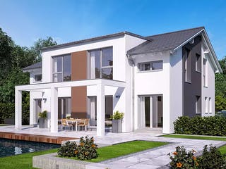 Fertighaus CELEBRATION 192 V4 von Bien-Zenker Schlüsselfertig ab 541416€, Satteldach-Klassiker Außenansicht 1