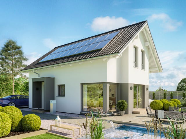 Fertighaus EDITION 123 V2 von Bien-Zenker Schlüsselfertig ab 328871€, Satteldach-Klassiker Außenansicht 1 Fertighaus EDITION 123 V2 von Bien-Zenker Schlüsselfertig ab 328871€, Satteldach-Klassiker Außenansicht 1