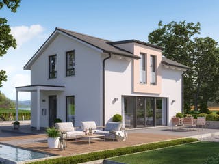 Fertighaus EDITION 125 V3 von Bien-Zenker Schlüsselfertig ab 332796€, Satteldach-Klassiker Außenansicht 1