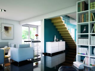 Fertighaus EVOLUTION 134 V4 von Bien-Zenker Schlüsselfertig ab 386719€, Stadtvilla Innenansicht 1