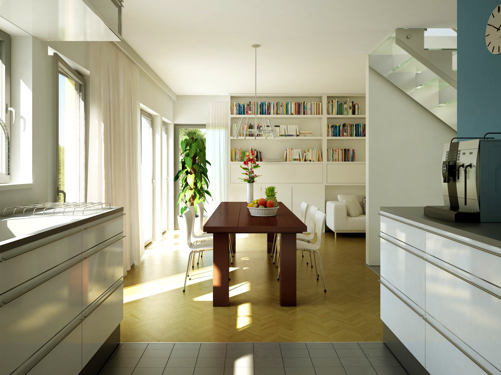 Fertighaus EVOLUTION 136 V4 von Bien-Zenker Schlüsselfertig ab 311335€, Stadtvilla Innenansicht 1