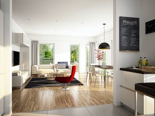 Fertighaus EVOLUTION 139 V5 von Bien-Zenker Schlüsselfertig ab 419200€, Cubushaus Innenansicht 1