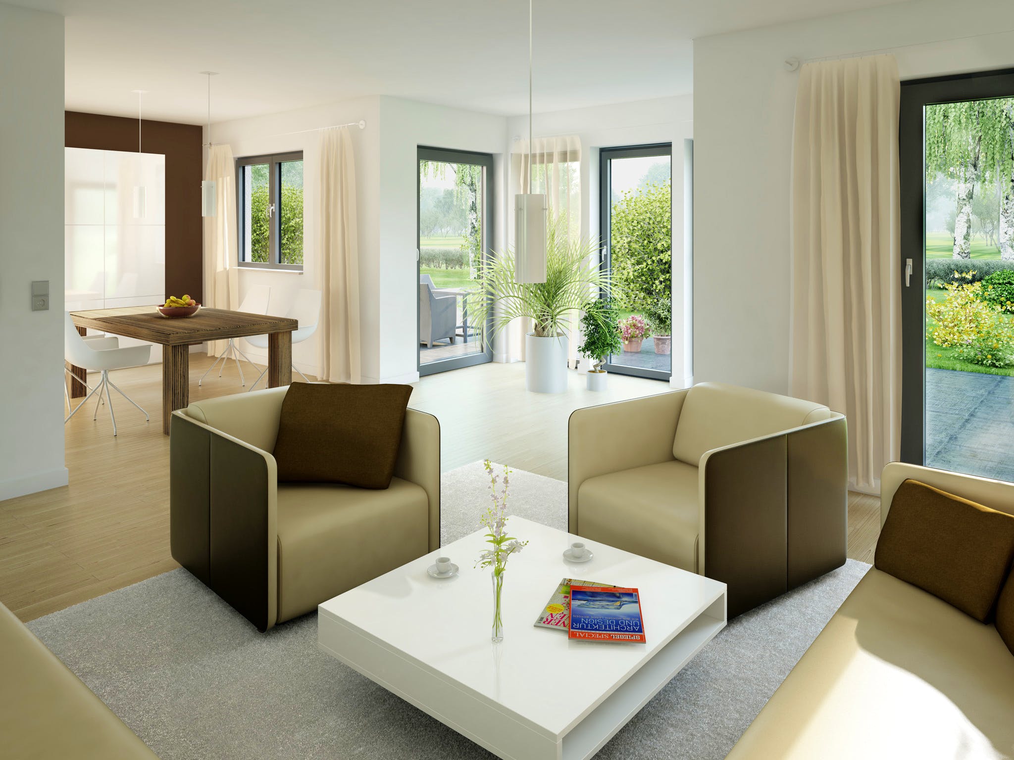Fertighaus EVOLUTION 143 V5 von Bien-Zenker Schlüsselfertig ab 288038€, Satteldach-Klassiker Innenansicht 1