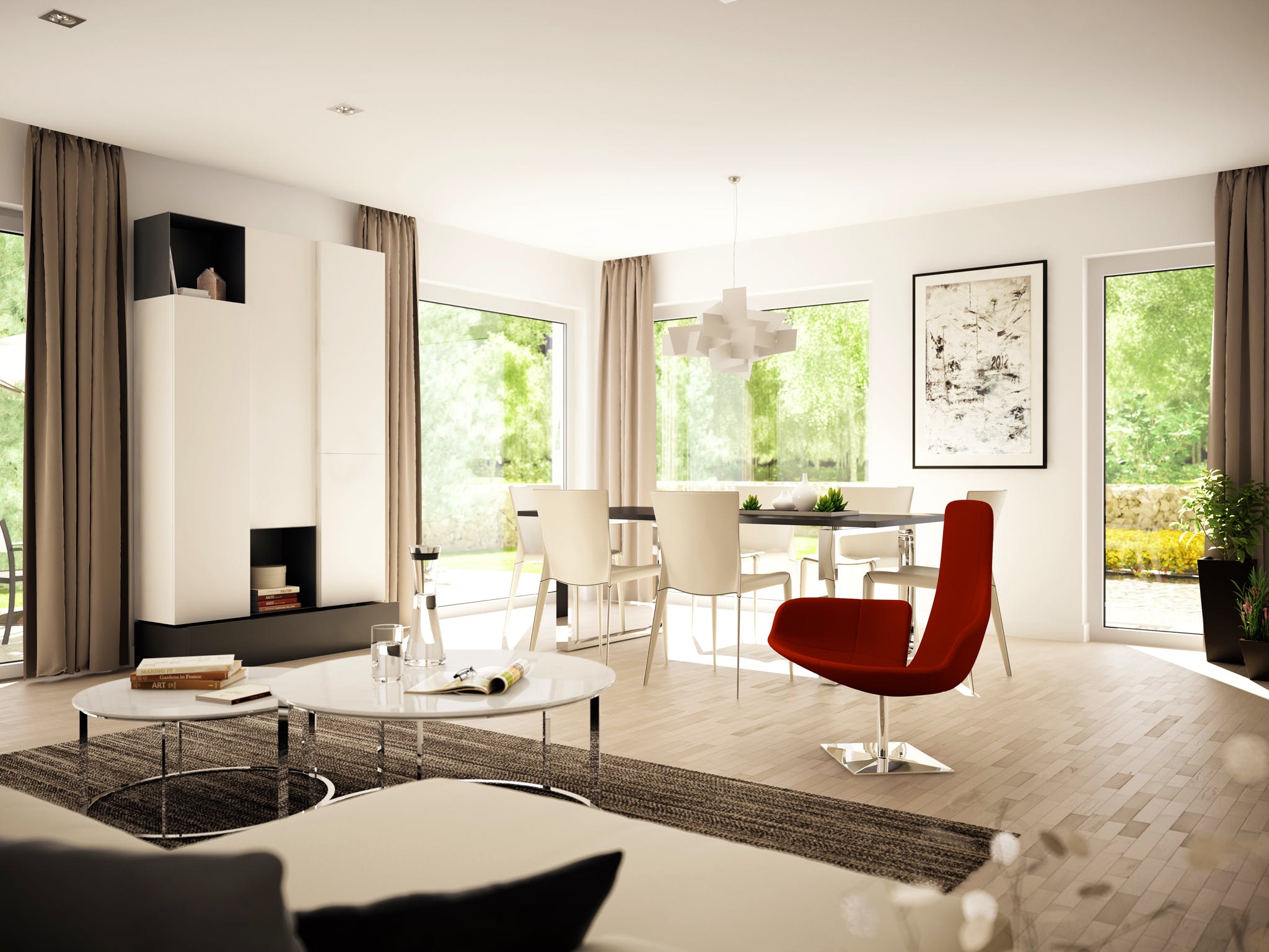 Fertighaus EVOLUTION 152 V4 von Bien-Zenker Schlüsselfertig ab 300209€, Satteldach-Klassiker Innenansicht 1