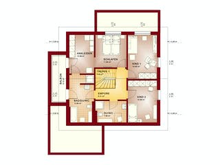 Fertighaus EVOLUTION 161 V4 von Bien-Zenker Schlüsselfertig ab 415446€, Satteldach-Klassiker Grundriss 2