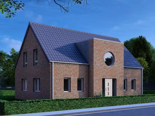 Massivhaus Haus Friesland von FEPA-Wohnbau, Satteldach-Klassiker Außenansicht 2