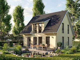 Massivhaus Zingst von TIMOWA Massivhäuser Schlüsselfertig ab 299900€, Satteldach-Klassiker Außenansicht 1