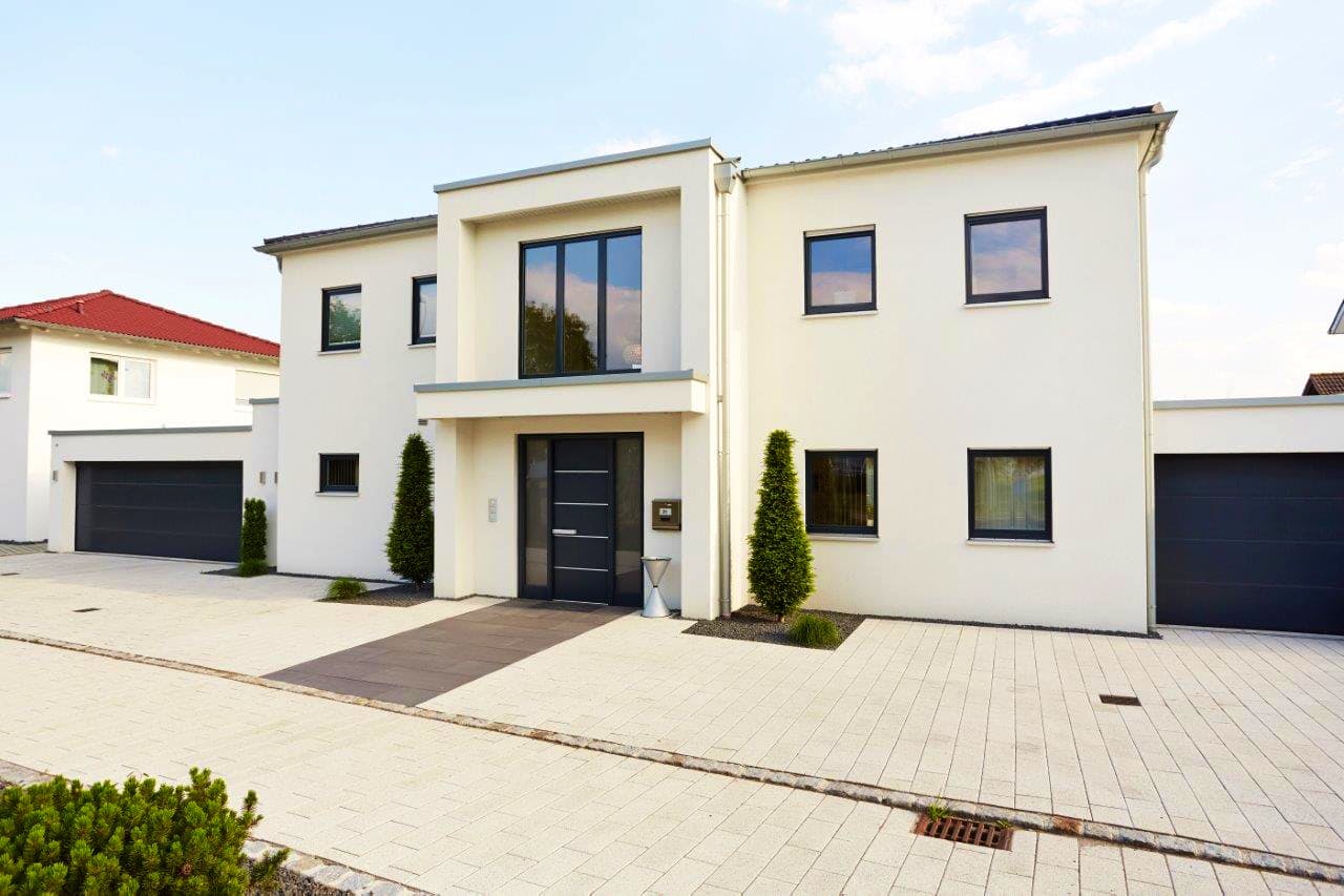 Fertighaus Cannstatt von GUSSEK HAUS Schlüsselfertig ab 1110200€, Stadtvilla Außenansicht 1