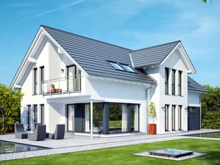 Fertighaus CELEBRATION 211 V2 von Bien-Zenker Schlüsselfertig ab 551716€, Satteldach-Klassiker Außenansicht 1