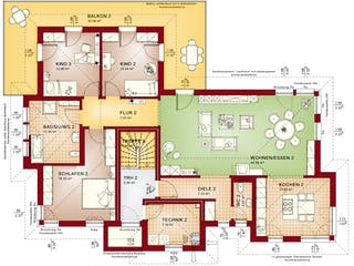 Fertighaus CELEBRATION 282 V5 von Bien-Zenker Schlüsselfertig ab 455230€, Stadtvilla Grundriss 2