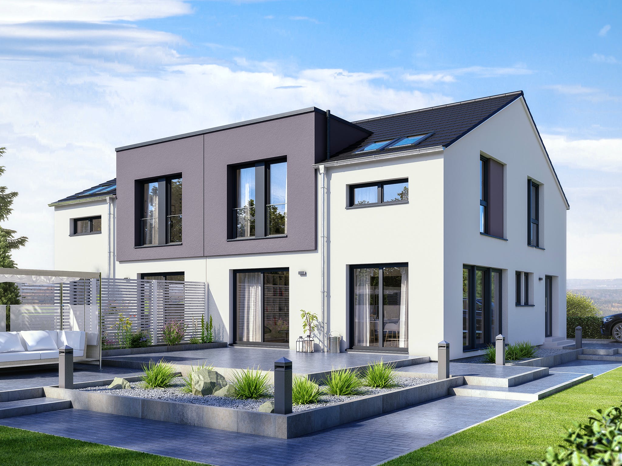 Fertighaus CELEBRATION 139 V2 L von Bien-Zenker Schlüsselfertig ab 286839€, Satteldach-Klassiker Außenansicht 1