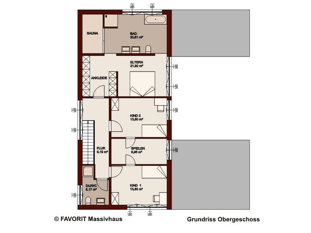 Massivhaus Concept Design 198 von Favorit Massivhaus Schlüsselfertig ab 517160€, Cubushaus Grundriss 2