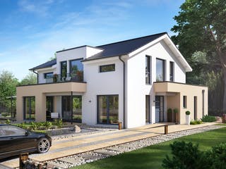 Fertighaus CONCEPT-M 155 Leipzig von Bien-Zenker Schlüsselfertig ab 590076€, Satteldach-Klassiker Außenansicht 1