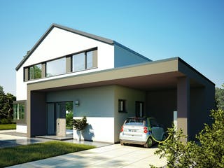 Fertighaus CONCEPT-M 172 Köln von Bien-Zenker Schlüsselfertig ab 772237€, Satteldach-Klassiker Außenansicht 1