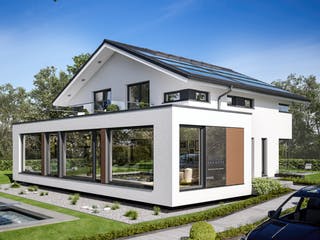 Fertighaus CONCEPT-M 210 Günzburg von Bien-Zenker Schlüsselfertig ab 834028€, Satteldach-Klassiker Außenansicht 3