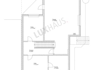 Fertighaus Satteldach Klassik 154 - Doppelhaushälfte von LUXHAUS, Satteldach-Klassiker Grundriss 3