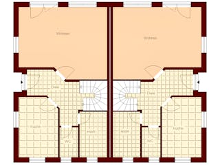 Massivhaus Stadtvilla 125 von TIMOWA Massivhäuser Schlüsselfertig ab 519900€, Stadtvilla Grundriss 1