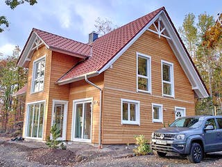 Fertighaus Alexandra (KfW-Effizienzhaus 40 EE) von Dammann-Haus Schlüsselfertig ab 360700€, Außenansicht 5