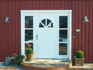 Fertighaus Heidi (KfW-Effizienzhaus 40 EE) von Dammann-Haus Schlüsselfertig ab 368100€, Satteldach-Klassiker Außenansicht 4