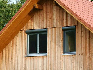 Fertighaus Irina (KfW-Effizienzhaus 40 EE) von Dammann-Haus Schlüsselfertig ab 491900€, Satteldach-Klassiker Außenansicht 5