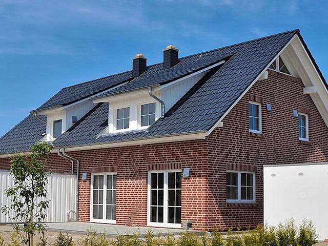 Fertighaus Kerstin 1 (KfW-Effizienzhaus 40 EE) von Dammann-Haus Schlüsselfertig ab 292900€, Außenansicht 1 Fertighaus Kerstin 1 (KfW-Effizienzhaus 40 EE) von Dammann-Haus Schlüsselfertig ab 292900€, Außenansicht 1