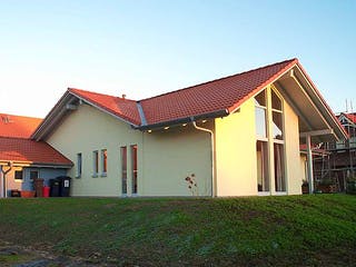 Fertighaus Rosi (KfW-Effizienzhaus 40 EE) von Dammann-Haus Schlüsselfertig ab 362500€, Bungalow Außenansicht 4