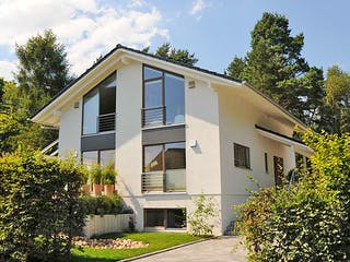 Fertighaus Stefanie (KfW-Effizienzhaus 40 EE) von Dammann-Haus Schlüsselfertig ab 454300€, Außenansicht 1