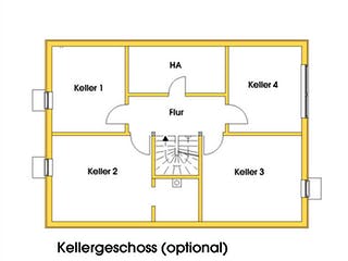 Fertighaus Stefanie (KfW-Effizienzhaus 40 EE) von Dammann-Haus Schlüsselfertig ab 454300€, Satteldach-Klassiker Grundriss 3
