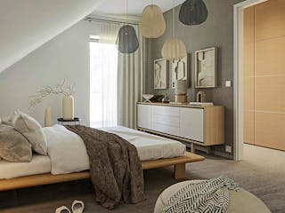 Fertighaus Daylight-E-144 E2 von Danhaus Deutschland Ausbauhaus ab 303551€, Satteldach-Klassiker Innenansicht 4