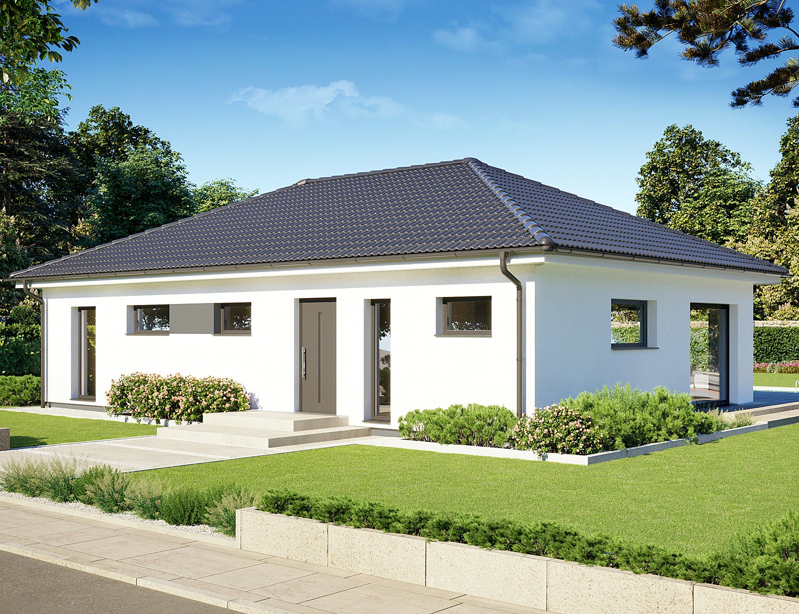 Fertighaus Perfect 101 von Danwood - Österreich Schlüsselfertig ab 221400€, Bungalow Außenansicht 1