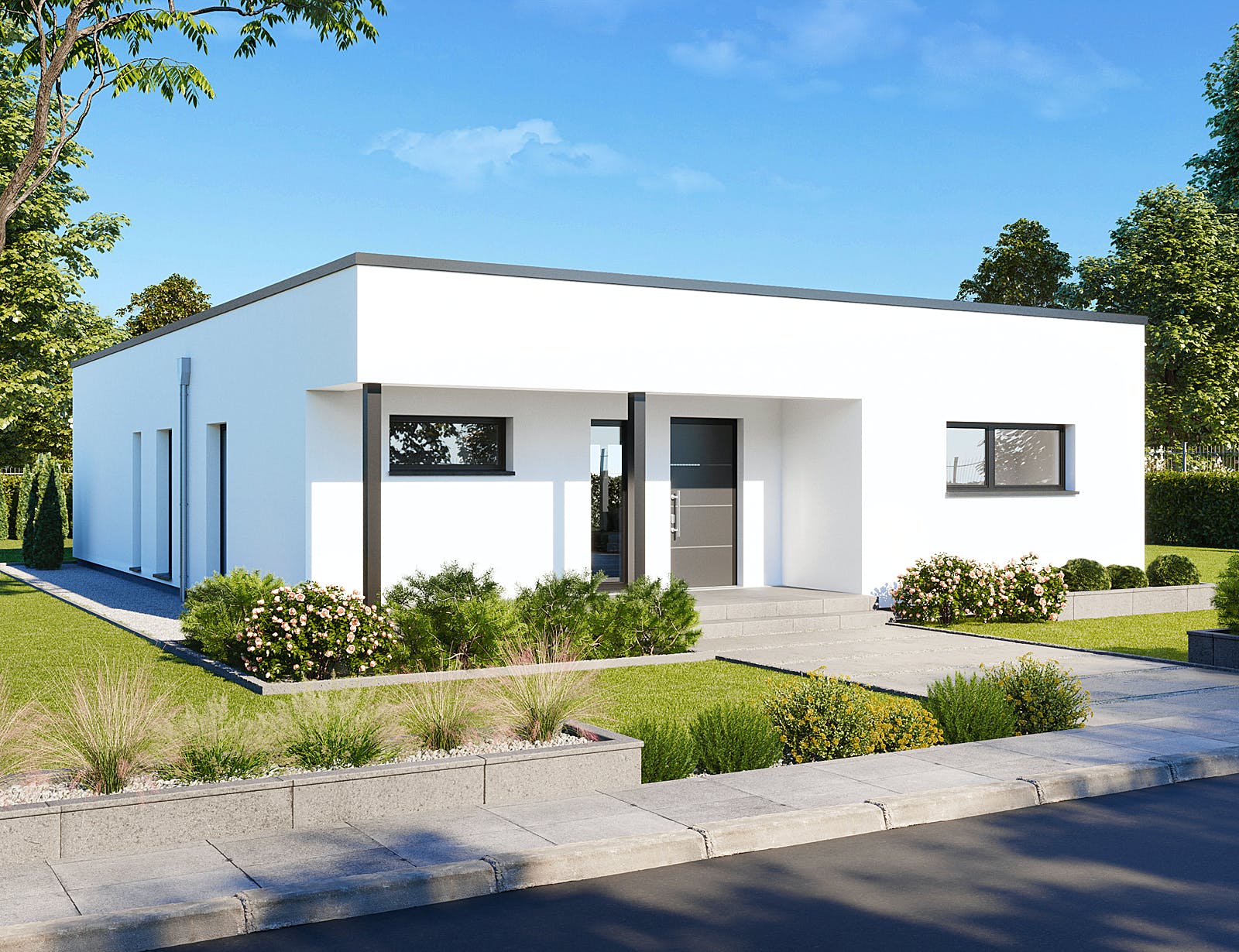 Fertighaus Perfect 120 Cube von Danwood - Österreich Schlüsselfertig ab 279300€, Bungalow Außenansicht 2