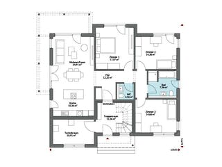 Fertighaus Plus 267 von Danwood Schlüsselfertig ab 590900€, Stadtvilla Grundriss 1