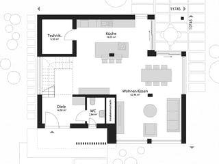 Fertighaus NEXT 176W von Danwood - NEXT by Danwood Schlüsselfertig ab 554400€, Stadtvilla Grundriss 1
