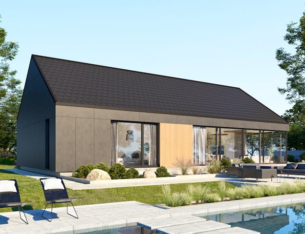 Fertighaus aus Polen als Bungalow in Luxusklasse von Danwood Vision