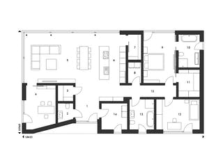 Fertighaus Vision 154 von Danwood - VISION by Danwood Schlüsselfertig ab 640700€, Bungalow Grundriss 1