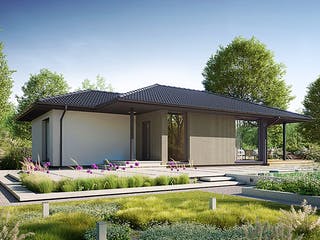 Fertighaus Next 80 WT von Danwood - NEXT by Danwood Schlüsselfertig ab 299400€, Bungalow Außenansicht 2