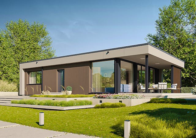 Luxuriöses Modulhaus aus Polen schlüsselfertig: Bungalow von Danwood NEXT