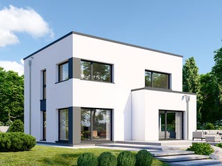 Fertighaus Park 133 CUBE von Danwood Schlüsselfertig ab 297900€, Cubushaus Außenansicht 1
